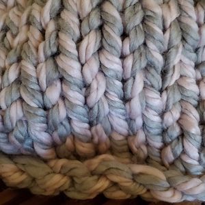 Hand crafted wool blend blanket